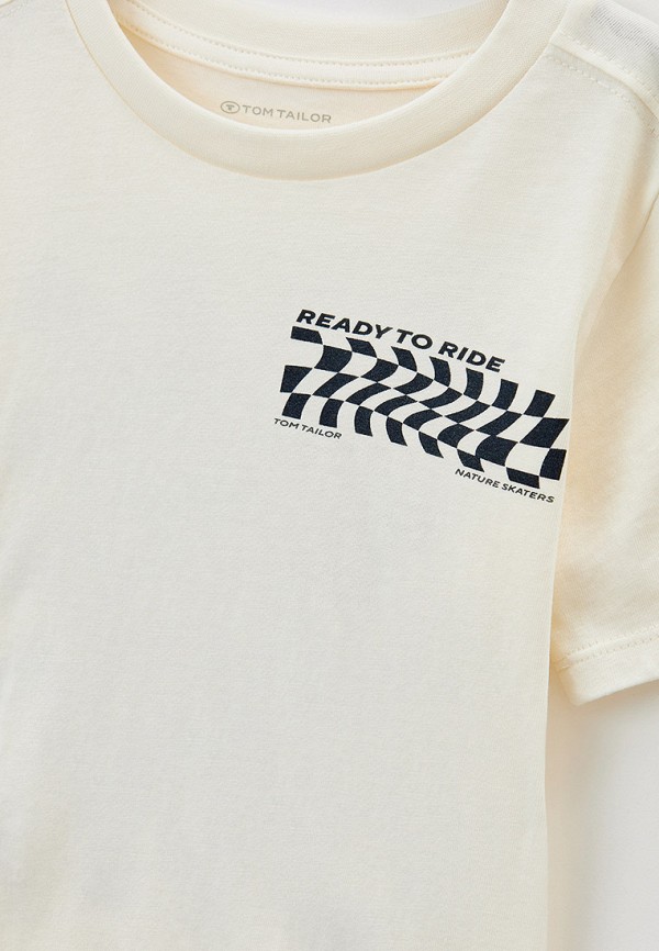 Футболка Tom Tailor бежевый, размер 11, фото 3