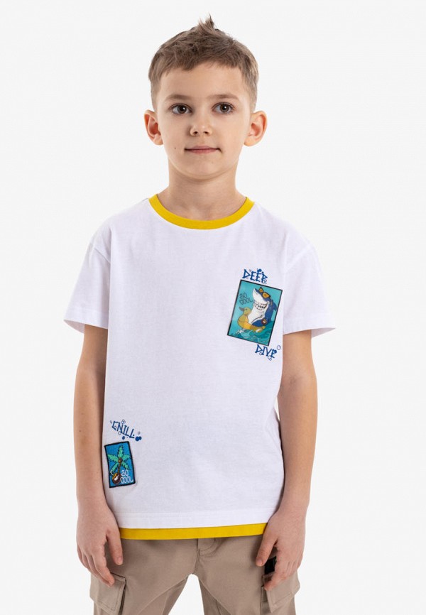 Футболка Kapika белый, размер 98, фото 3