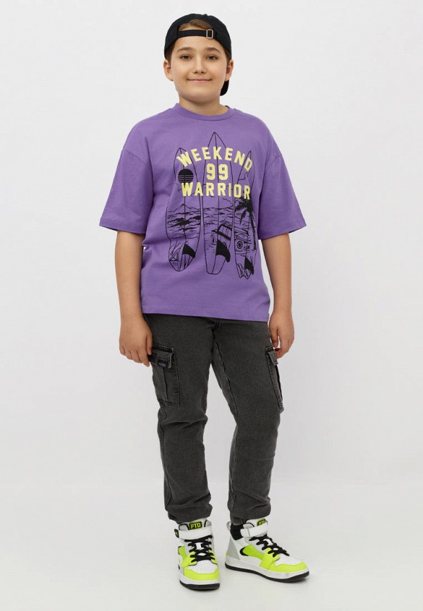 Футболка Modis фиолетовый, размер 158, фото 5