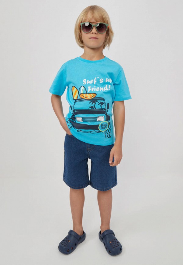 Футболка Modis голубой, размер 110, фото 4