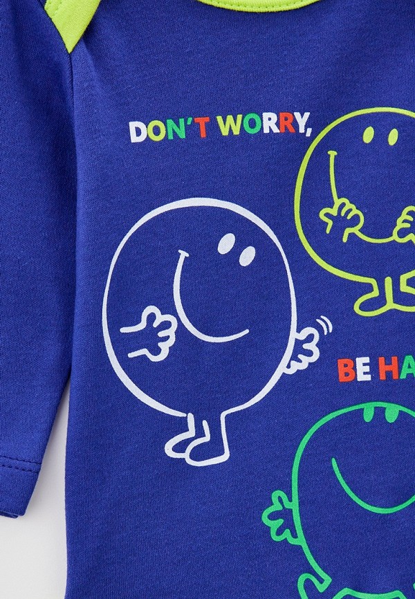 Боди КотМарКот синий, размер 74, фото 3