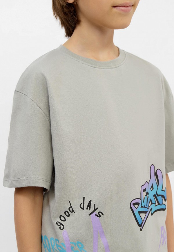 Футболка Modis серый, размер 128, фото 4