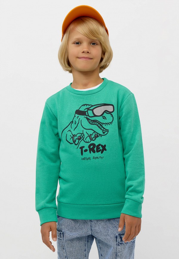 Свитшот Modis зеленый, размер 116, фото 3