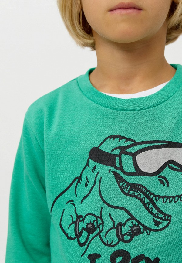 Свитшот Modis зеленый, размер 116, фото 4