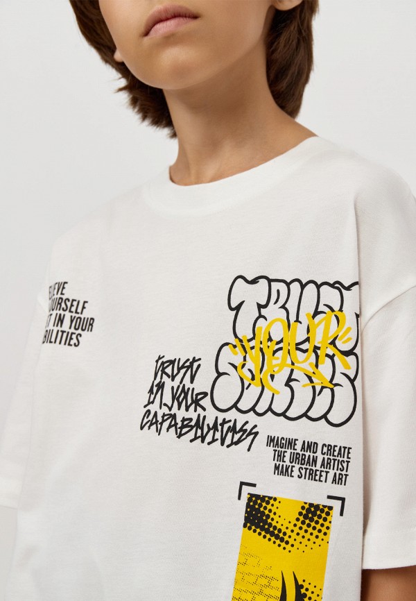 Футболка Modis белый, размер 152, фото 5