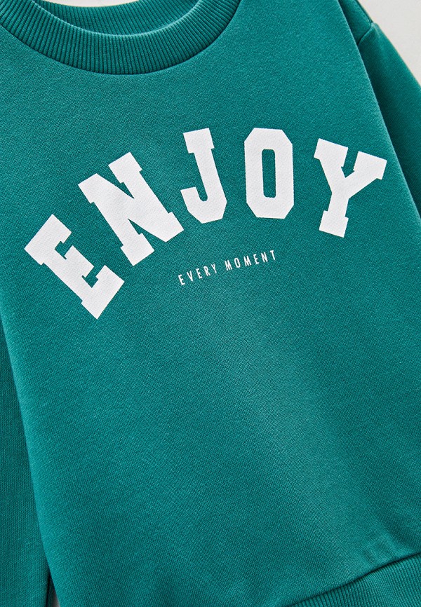 Свитшот Sela бирюзовый, размер 104, фото 3