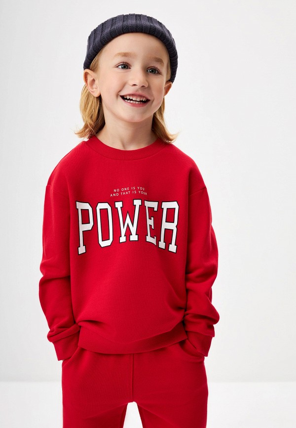 Свитшот Sela красный, размер 92, фото 4