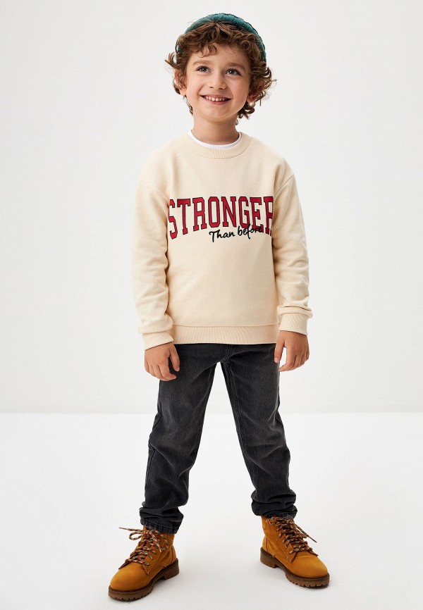 Свитшот Sela бежевый, размер 110, фото 5
