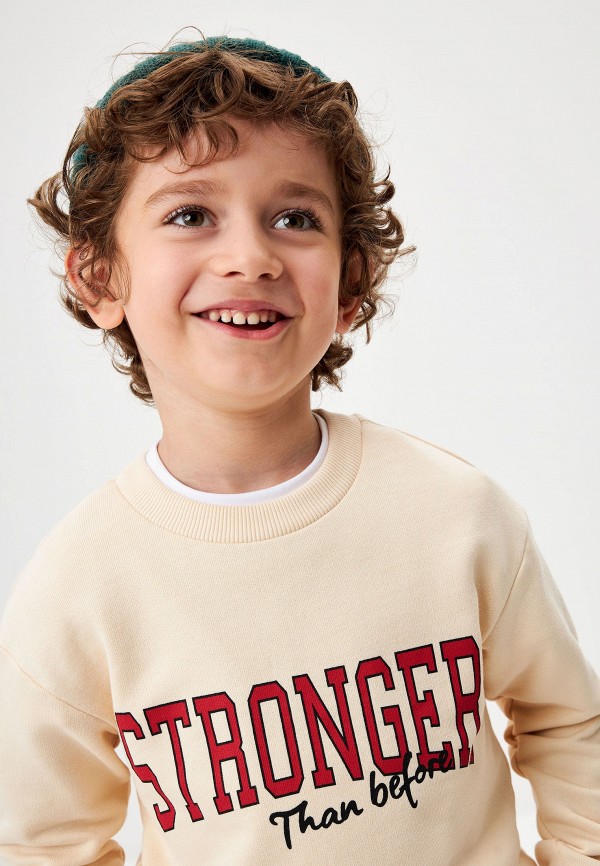 Свитшот Sela бежевый, размер 110, фото 6