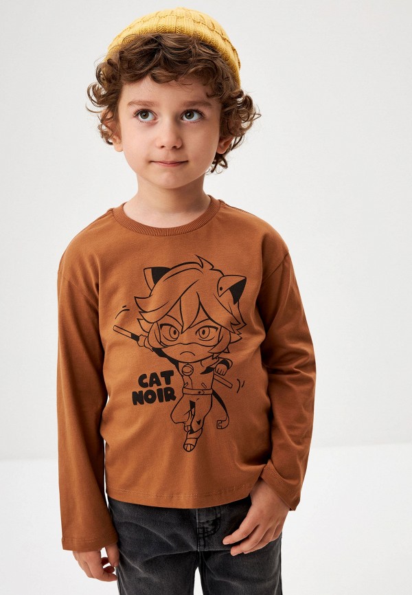 Лонгслив Sela коричневый, размер 116, фото 4