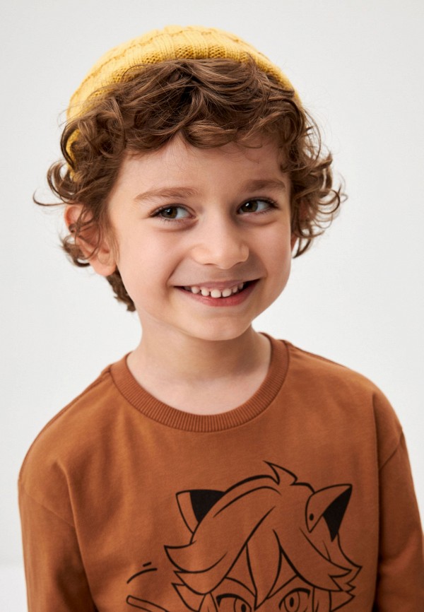 Лонгслив Sela коричневый, размер 116, фото 6