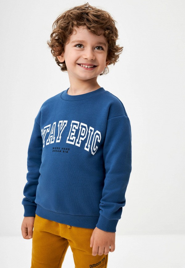 Свитшот Sela синий, размер 110, фото 4