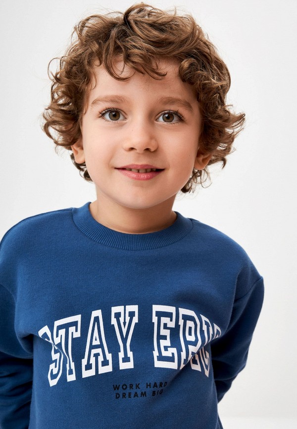 Свитшот Sela синий, размер 110, фото 5