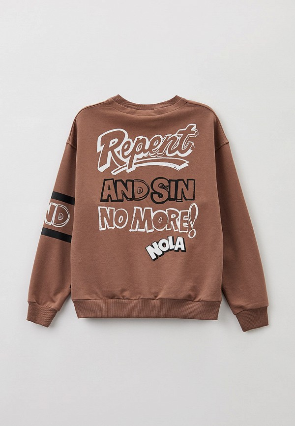 Свитшот коричневый, размер 146, фото 2