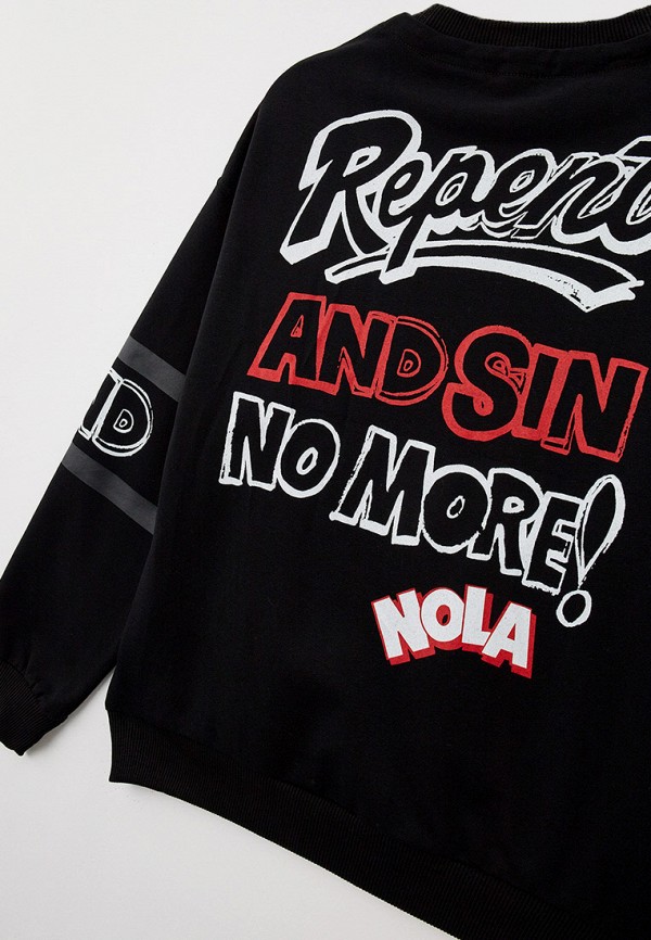 Свитшот черный, размер 152, фото 3