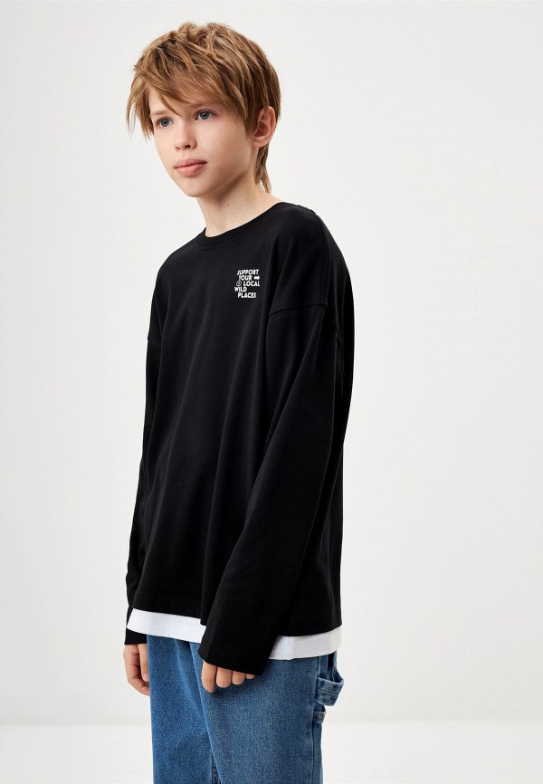 Лонгслив Sela черный, размер 134, фото 4