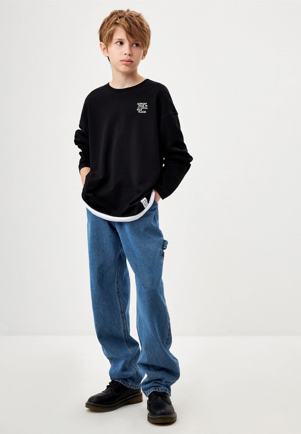 Лонгслив Sela черный, размер 134, фото 5