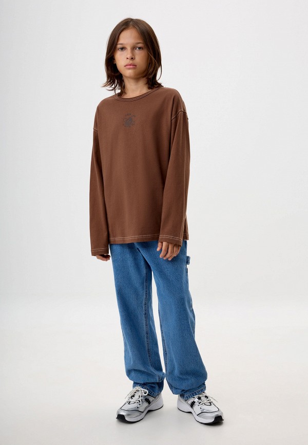 Лонгслив Sela коричневый, размер 134, фото 5