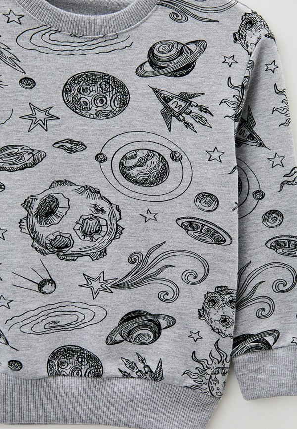 Свитшот Juno серый, размер 104, фото 3