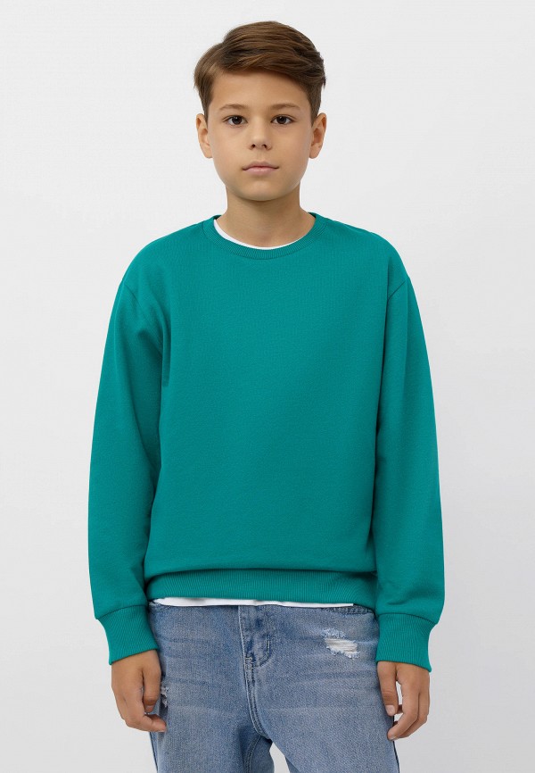 Свитшот Modis бирюзовый, размер 134, фото 3