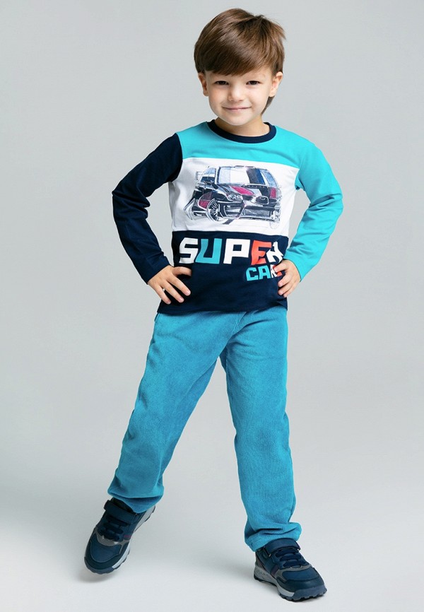 Брюки PlayToday бирюзовый, размер 122, фото 4