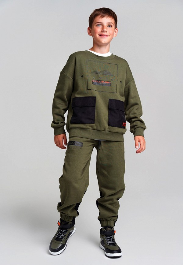 Свитшот PlayToday хаки, размер 170, фото 4