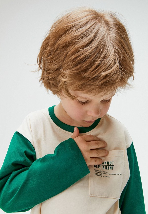 Лонгслив Acoola бежевый, размер 116, фото 7