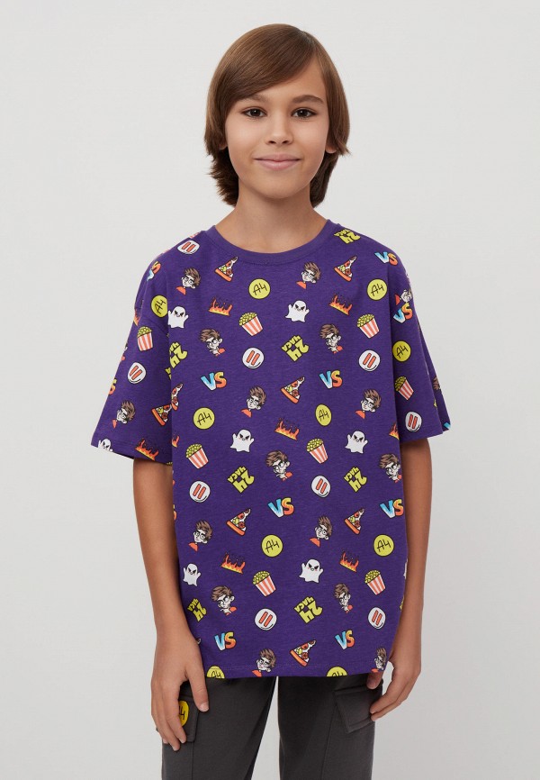 Футболка Modis фиолетовый, размер 158, фото 2