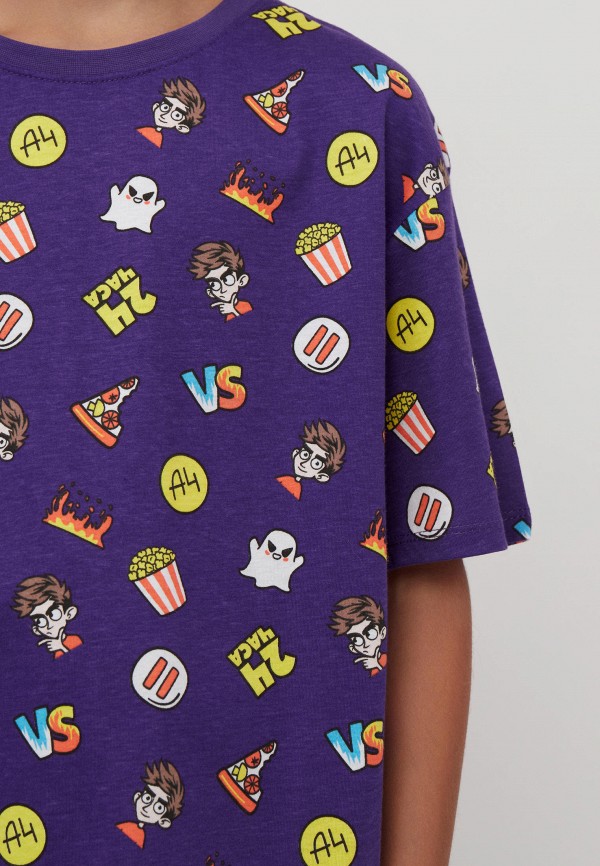 Футболка Modis фиолетовый, размер 158, фото 3