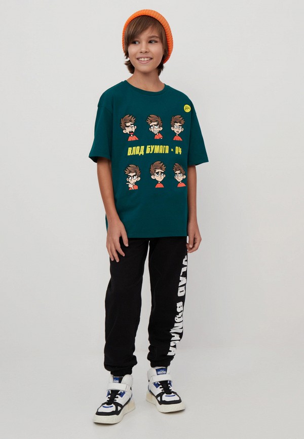 Футболка Modis зеленый, размер 158, фото 5