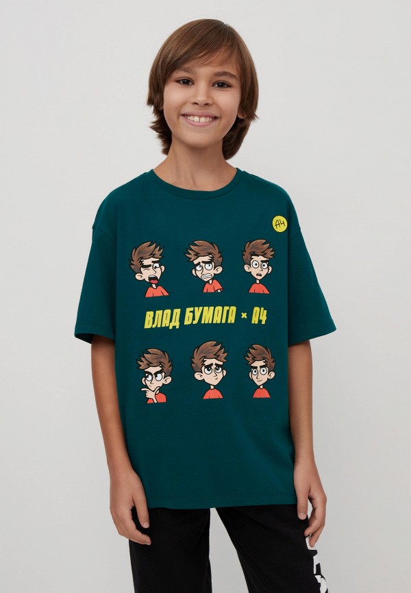 Футболка Modis зеленый, размер 158, фото 2