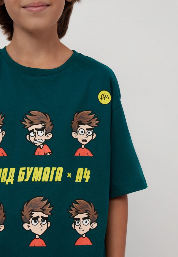 Футболка Modis зеленый, размер 158, фото 3