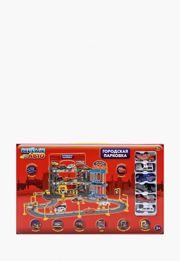 

Набор игровой Abtoys, Разноцветный, Парковка "Веселое Авто"