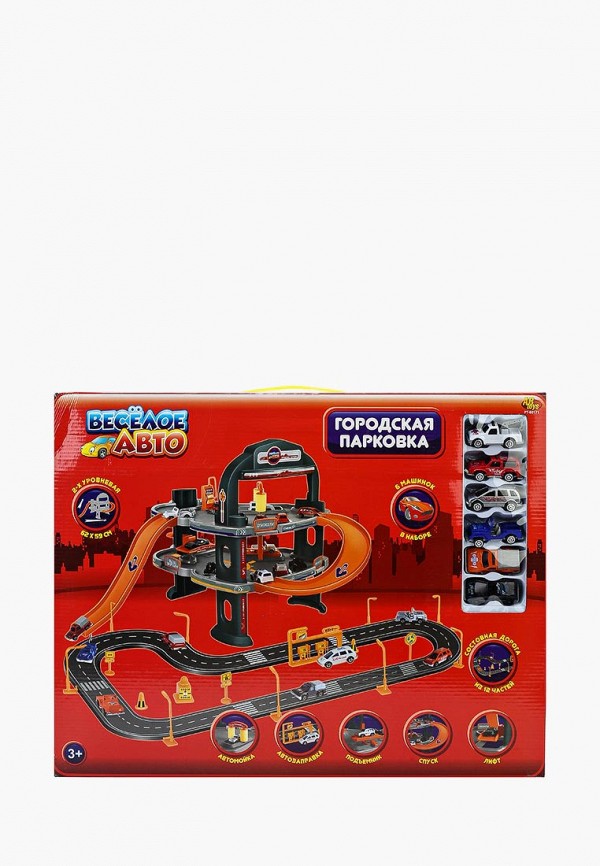 

Набор игровой Abtoys, Разноцветный, Парковка "Веселое авто"