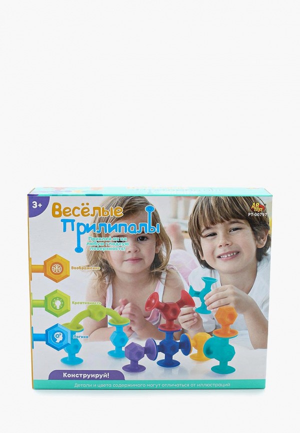 

Конструктор Abtoys, Разноцветный, с присосками "Веселые прилипалы"