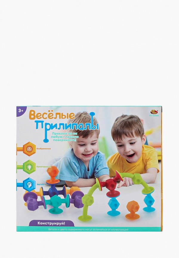 

Конструктор Abtoys, Разноцветный, "Веселые прилипалы", мягкий