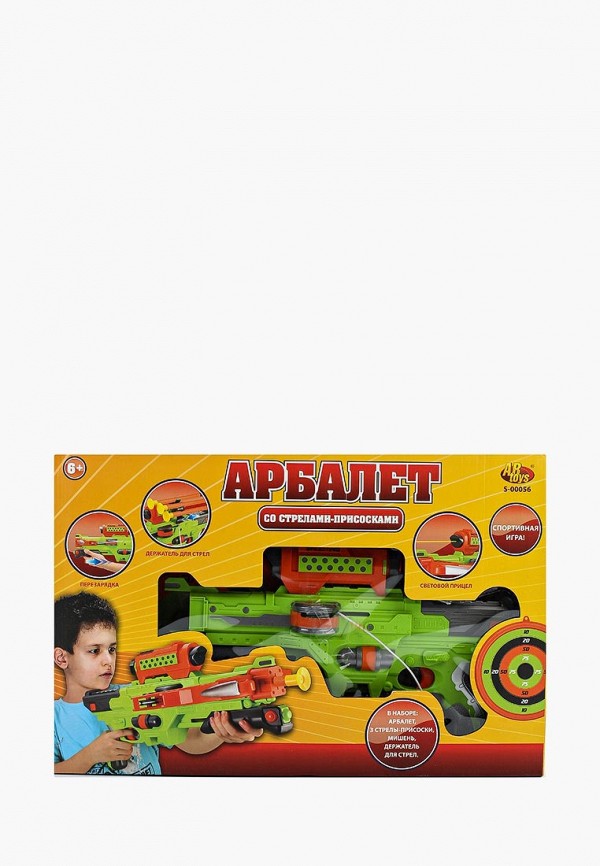 

Игрушка Abtoys, Разноцветный, Арбалет со стрелами