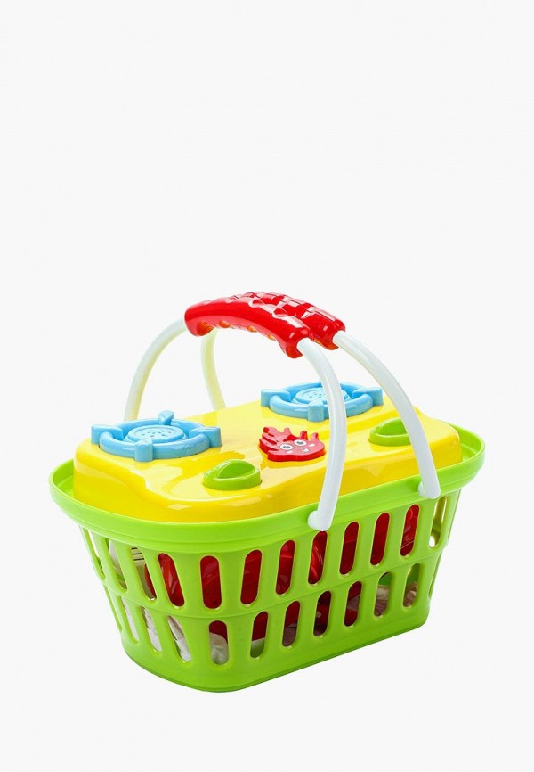 

Набор игровой Abtoys, Разноцветный, продукты в корзине