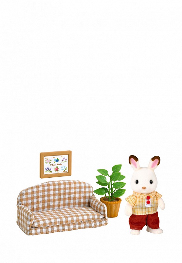 

Набор игровой Sylvanian Families, Шоколадный кролик-папа на диване, Разноцветный