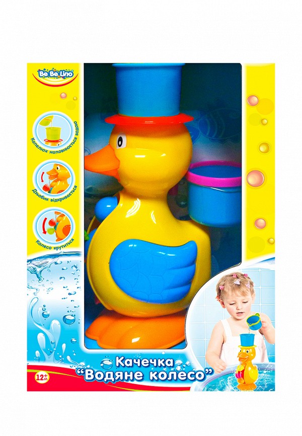 

Игрушка для ванны BeBeLino, Уточка Водяное колесо, Разноцветный