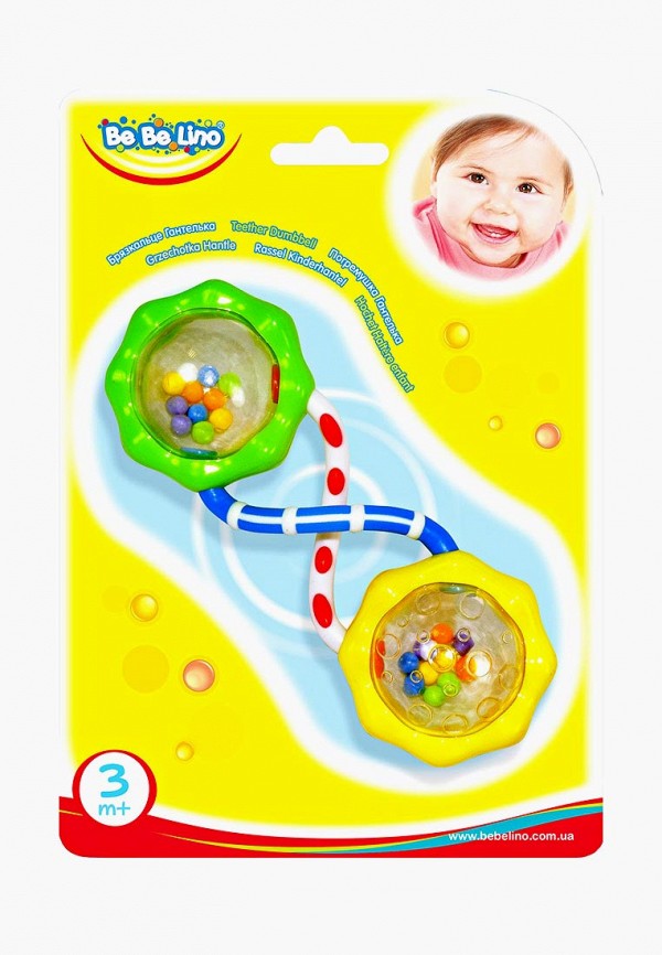 

Погремушка BeBeLino, Погремушка Гантелька, Разноцветный