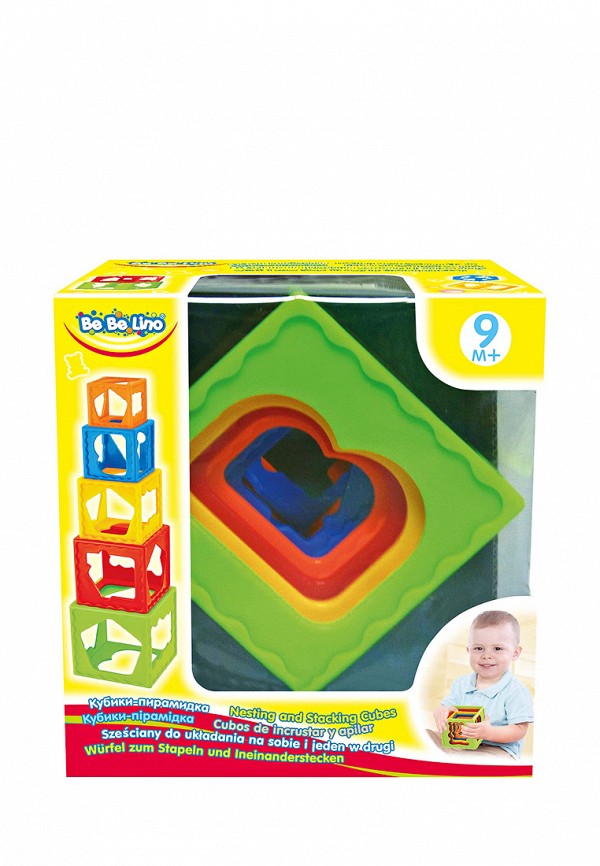 

Игрушка BeBeLino, Пирамидка-Кубики, Разноцветный