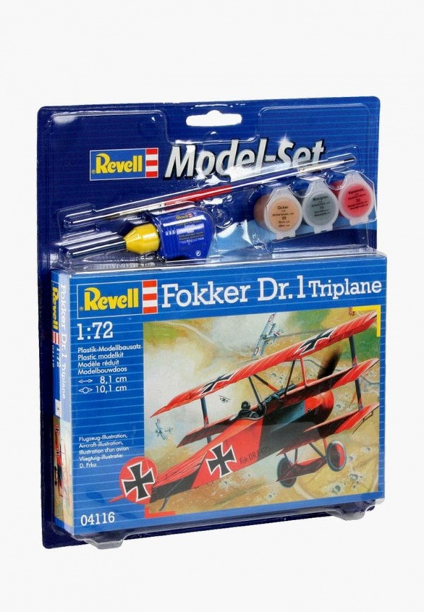 

Конструктор Revell, Самолет Fokker DR.1 Triplane 1:72, Разноцветный