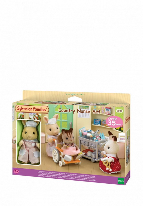 

Набор игровой Sylvanian Families, Разноцветный, Медсестра с креслом-каталкой
