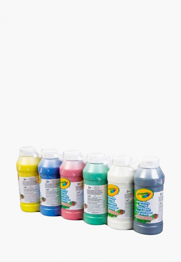 

Набор для творчества Crayola, 6 баночек со смываемыми красками, Разноцветный