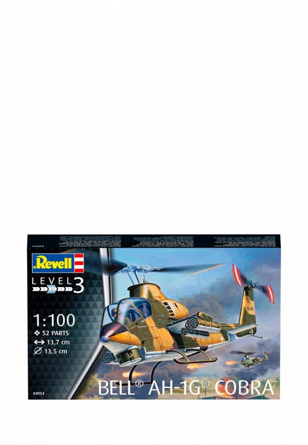 

Конструктор Revell, Разноцветный, Вертолет Bell AH-1G Cobra, 1:100