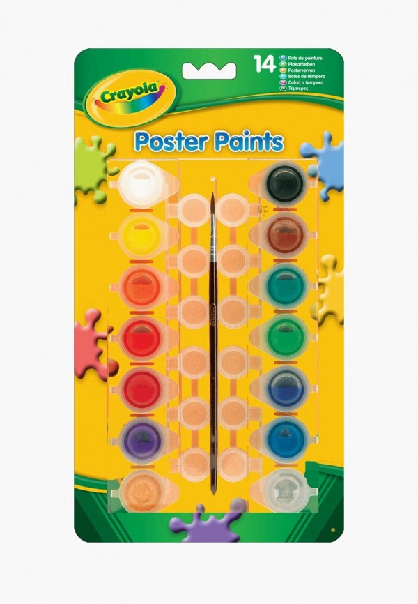 

Набор для творчества Crayola, Разноцветный, 14 баночек краски