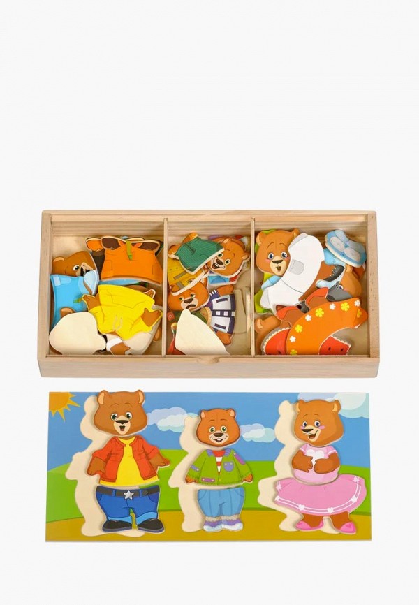 

Набор игровой Игрушки из дерева, Разноцветный, Три медведя