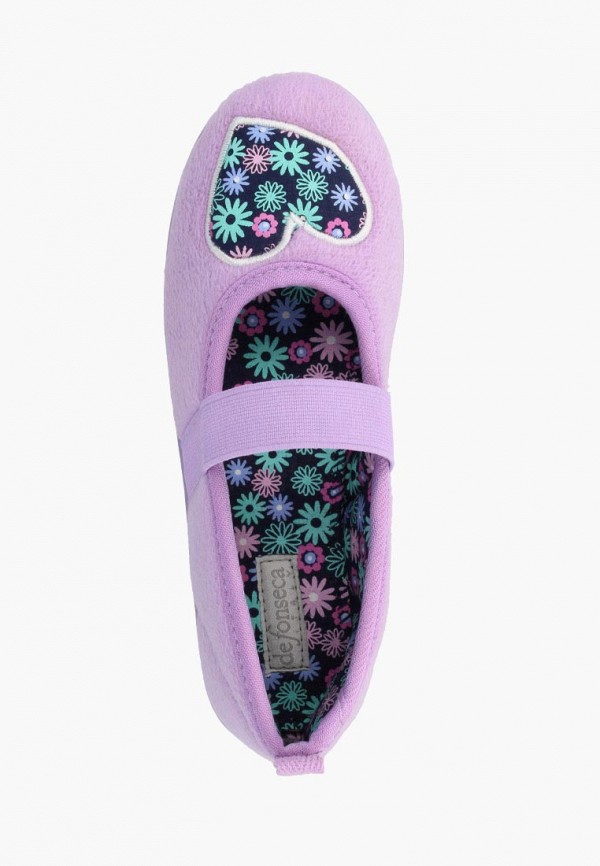 Тапочки для девочки De Fonseca цвет фиолетовый  Фото 2