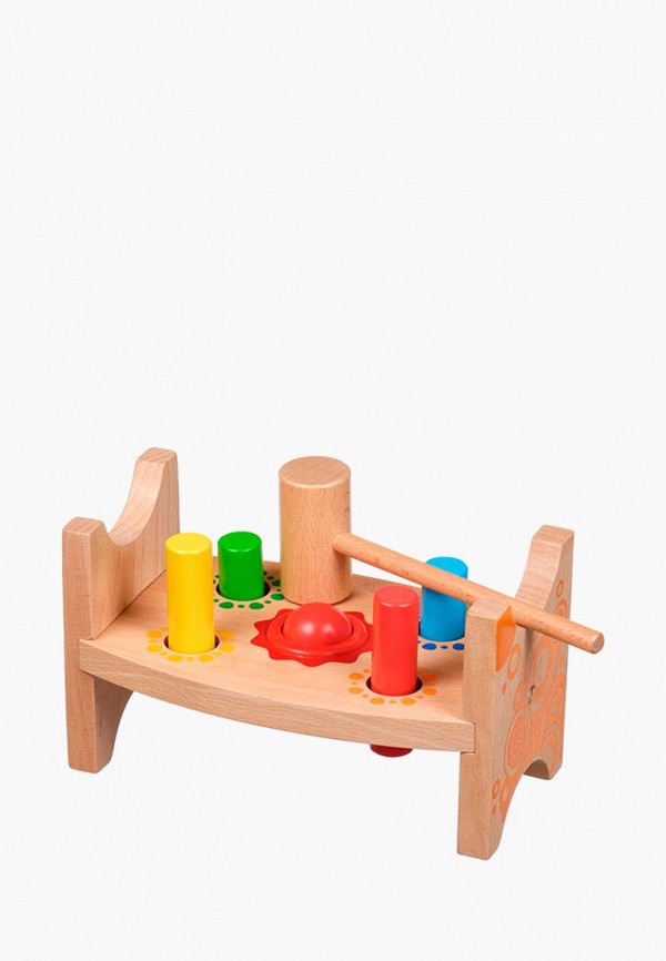 

Набор игровой Игрушки из дерева, Разноцветный, "Шарик и гвоздики"